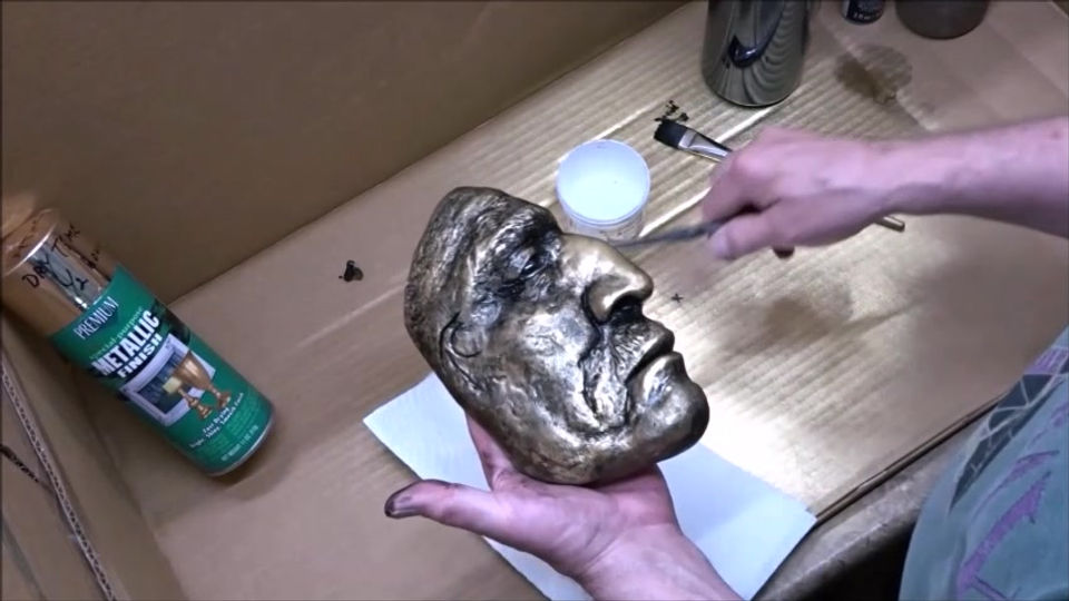 The War Bird Indian face, prep and painting, By Tad's TaxidermyPart 2